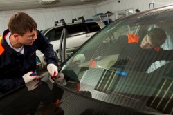 Mechanics in auto repair shop